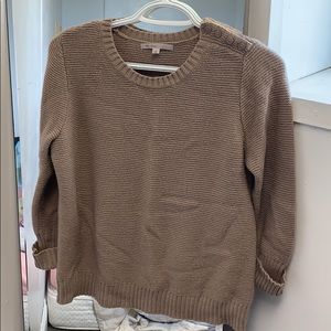 Coffee colored crop sweater
